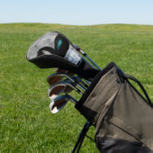Geweldige zwarte zwaluw met donkere zeemeermin golfheadcover (Insitu)
