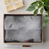 Geweldige zwarte zwaluw met donkere zeemeermin tissuepapier (Geschenk)