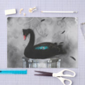 Geweldige zwarte zwaluw met donkere zeemeermin tissuepapier (Craft)