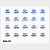 Geweldige zweet ronde sticker (Vel)