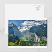 Geweldige Zwitserland Alps Briefkaart (Voorkant / Achterkant)