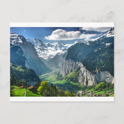 Geweldige Zwitserland Alps Briefkaart (Voorkant)