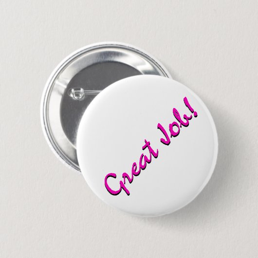 GeweldigTaak Ronde Button 5,7 Cm (Voorkant /achterkant)