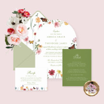 Gewelfde Wilde Bloemen Bruiloft