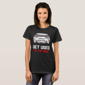 gewend aan het uitzicht dodge charger t-shirt (Voorkant volledig)
