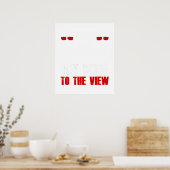 gewend raken aan het uitzicht poster (Keuken)