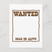 GeWENST dood of levend poster Briefkaart (Voorkant)