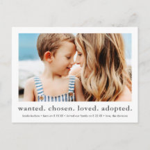 gewenst gekozen geliefd geadopteerd Miniale Foto A