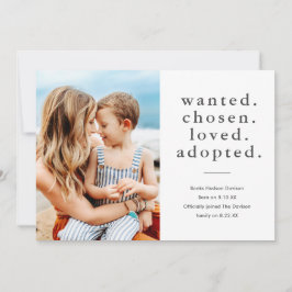 Gewenst Gekozen Geliefd Geadopteerd Minimaal Foto  Aankondiging