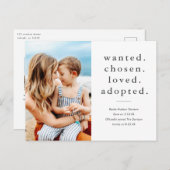 Gewenst gekozen Gewenst Gewaardeerd Goedgekeurde M Briefkaart (Voorkant / Achterkant)