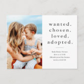 Gewenst gekozen Gewenst Gewaardeerd Goedgekeurde M Briefkaart (Voorkant)