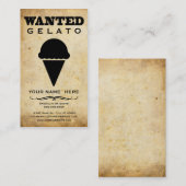 gewenst : gelato visitekaartje (Voorkant / Achterkant)