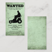 gewenst : grasdiensten visitekaartje (Voorkant / Achterkant)