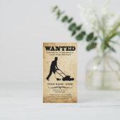 gewenst : grasdiensten visitekaartje (Staand voorkant)