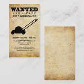 gewenst : grasmaaiers visitekaartje (Voorkant / Achterkant)