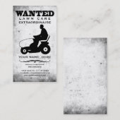 gewenst : grasmaaiers visitekaartje (Voorkant / Achterkant)