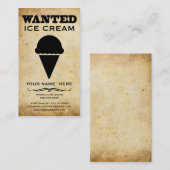 gewenst : ijs visitekaartje (Voorkant / Achterkant)