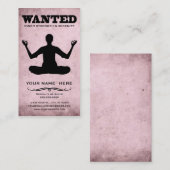 gewenst : innerlijke sterkte en sereniteit visitekaartje (Voorkant / Achterkant)