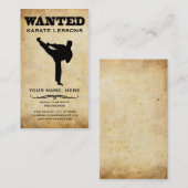 gewenst : karaatlessen visitekaartje (Voorkant / Achterkant)