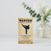 gewenst : karaatlessen visitekaartje (Staand voorkant)