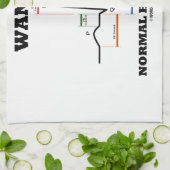 Gewenst normaal hearbeat (ECG/EKG Electrocardiogra Theedoek (Gevouwen)