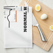 Gewenst normaal hearbeat (ECG/EKG Electrocardiogra Theedoek (Quarter Fold)