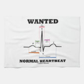 Gewenst normaal hearbeat (ECG/EKG Electrocardiogra Theedoek (Horizontaal)