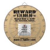 Gewenst persoonlijk of levend dartboard dartbord (Voorkant)