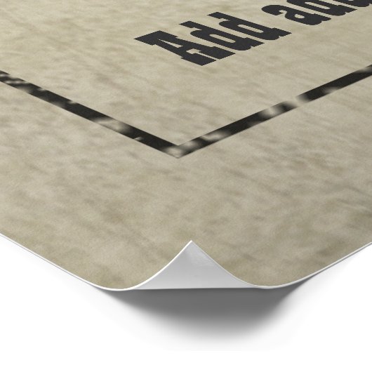 GEWENST POSTER: pas dit aan! Poster (Hoek)