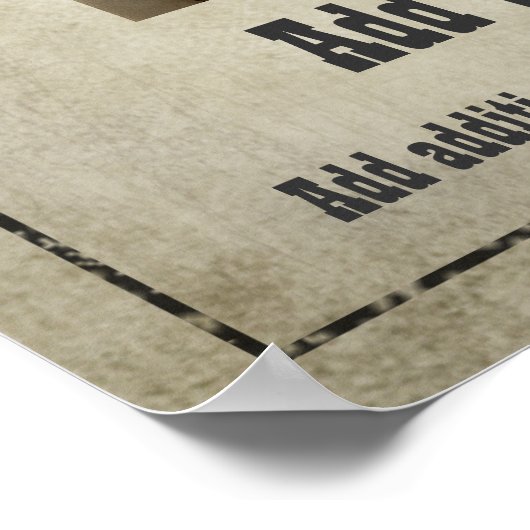 GEWENST POSTER: pas dit aan! Poster (Hoek)