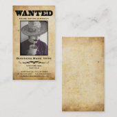 gewenst poster visitekaartje (Voorkant / Achterkant)