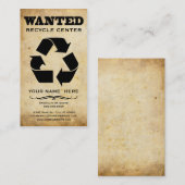 gewenst : recyclen centrum visitekaartje (Voorkant / Achterkant)