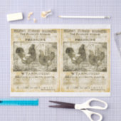 Gewenst rooster (dubbele afbeeldingen) tissuepapier (Craft)