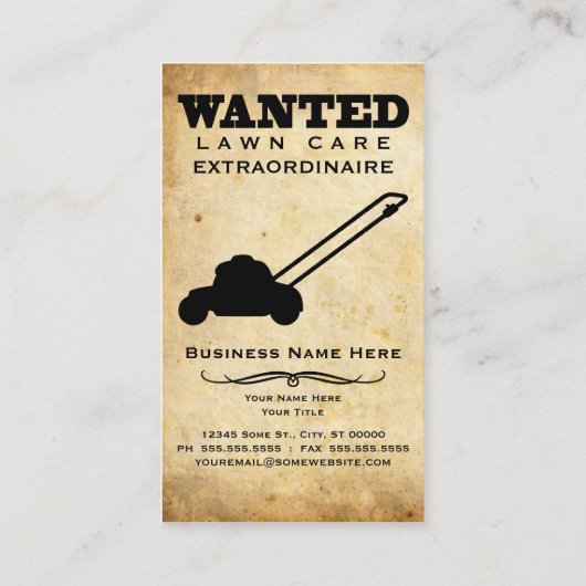 gewenst : sneeuwploeg en grasdiensten visitekaartje (Achterkant)