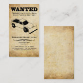 gewenst : sneeuwploeg visitekaartje (Voorkant / Achterkant)