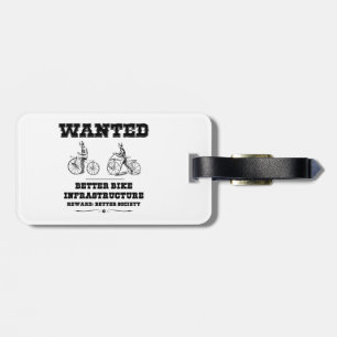 Gewenste Betere Bike-infrastructuur Bagagelabel