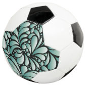 Gewenste Fleur Patroon in Minty Green Voetbal (Drie kwart)