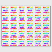 Gewenste gekozen Goedgekeurde Dag van de Goedkeuri Cadeaupapier (Vlak)