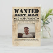 Gewenste Getuige van de Bruidegom Grappige Foto Aa (Staand voorkant)