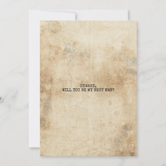 Gewenste Getuige van de Bruidegom Grappige Foto Aa (Achterkant)