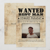 Gewenste Getuige van de Bruidegom Grappige Foto Vo (Voorkant / Achterkant)