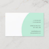 Gewenste groene witte moderne handgeschreven tekst visitekaartje (Achterkant)