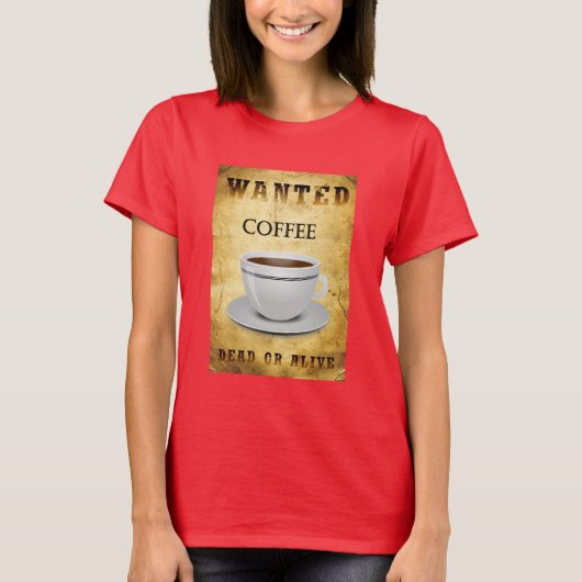 Gewenste koffie t-shirt (Voorkant)