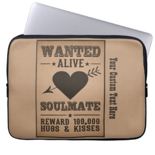GEWENSTE LEVEN: SOULMATE laptophoezen Laptop Sleeve