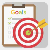 Gewenste resultaten Poster Vierkante Sticker (Voorkant)