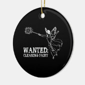 GEWENSTE schoonmaakbeurt Keramisch Ornament (Links)