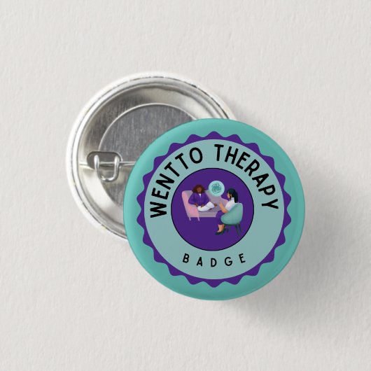 Gewenste therapie badge ronde button 3,2 cm (Voorkant /achterkant)