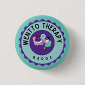 Gewenste therapie badge ronde button 3,2 cm (Voorkant)