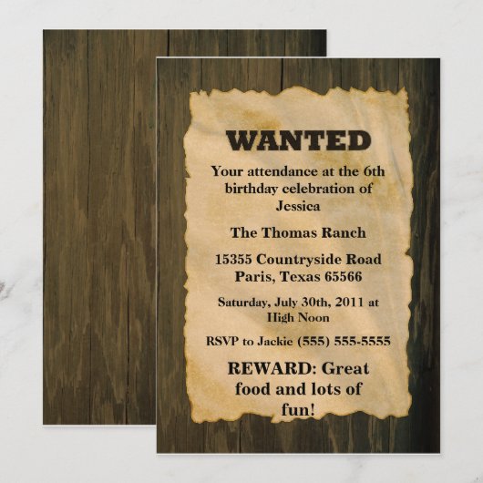 GEWENSTE verjaardag Kaart (Voorkant / Achterkant)