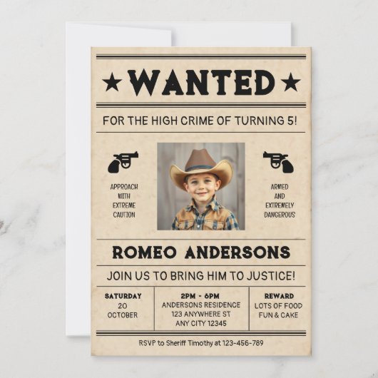 Gewenste verjaardagsuitnodiging kaart (Voorkant)